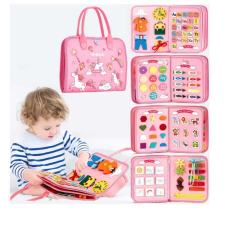 Логічна папка C 73101 (40) фетрова, елементи на липучках, застібки, годинник, англ. абетка, цифри, форми, тварини, погода, в пакеті