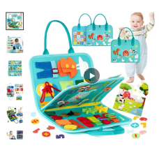 Логічна папка C 73103 (40) фетрова, елементи на липучках, застібки, годинник, дні тижня, пискавка, пазли, цифри, в пакеті