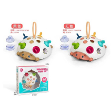 Логічний їжачок 4212 (120/2) 2 кольори, прорізувачі, брязкальце, спінер, пальчикові ігри, присоски, в коробці