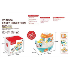 Логічний човен BM 1204 (32/2) музика, звук, підсвічування, сортер, тріскачка, каталка, пальчикові ігри, в коробці