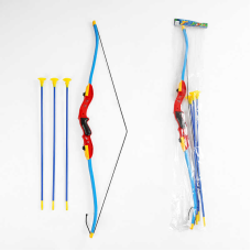 Лук 596-1 A (72) висота 103 см, 3 стріли з присосками, в пакеті