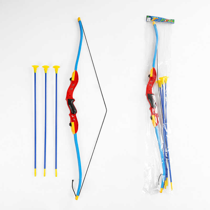 Лук 596-1 A (72) висота 103 см, 3 стріли з присосками, в пакеті