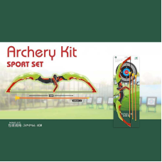 Лук 988-680 D (24/2) 3 стріли на присосках, паперова мішень, висота 63 см, на листі