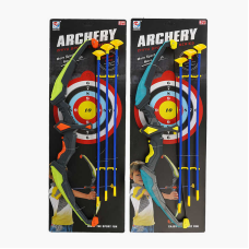 Лук ZY 1926 (36/2) 2 кольори, на батарейках, довжина лука 61 см, підсвічування, на листі