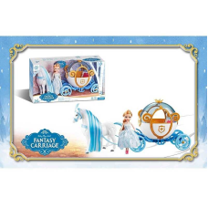 Лялька 118 A (28/2) 15 см, карета, поні, звуки, поні ходить, рухливі елементи, на батарейках, в коробці