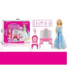 Лялька 131-29 (24) 30 см, шарнірні суглоби, аксесуари, меблі, в коробці