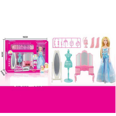 Лялька 131-31 (20) 30 см, шарнірні суглоби, аксесуари, меблі, в коробці