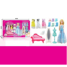 Лялька 131-32 (18) 30 см, шарнірні суглоби, аксесуари, меблі, в коробці