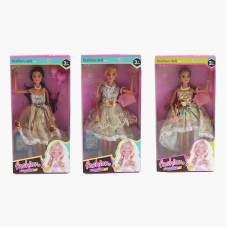 Лялька 1816 B (96/2) висота - 30 см, шарнірні суглоби, прошите волосся, гумова голова, аксесуари, в коробці, ВИДАЄТЬСЯ МІКС ВИДІВ