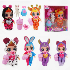 Лялька 216 A (72/2) 6 видів, в коробці, гумова, висота 20 см, говорить, сміється, плаче, знімний одяг, рухливі кінцівки, пляшечка, пустушка, аксесуари, ВИДАЄТЬСЯ ТІЛЬКИ МІКС ВИДІВ