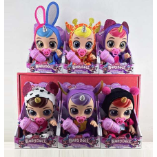 Лялька 217 (96/2) 6 видів, гумова, висота 24см, говорить, сміється, плаче, знімний одяг, рухливі кінцівки, пляшечка, пустушка, в коробці, ВИДАЄТЬСЯ МІКС