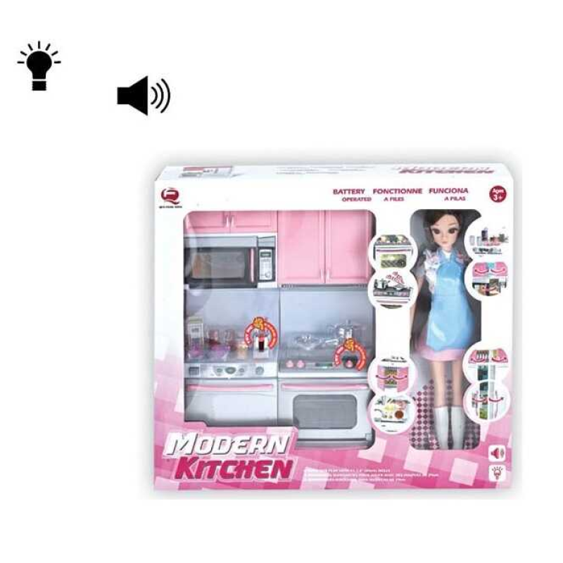 Лялька 26213 P-D (24/2) 30 см, меблі, підсвічування, звуки, в коробці