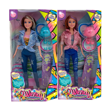 Лялька 43010 (24/2) “Wendy“, 2 види, “Скейтбордистка”, висота 30 см, скейт, шолом, аксесуари, в коробці