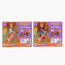 Лялька 53860 (96/2) 2 види, висота 15 см, іграшка-конструктор, в коробці