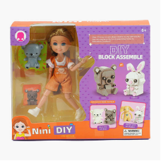 Лялька 53862 (96/2) висота 15 см, іграшка-конструктор, в коробці