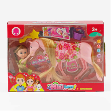 Лялька 55808 (60/2) конячка, аксесуари, в коробці