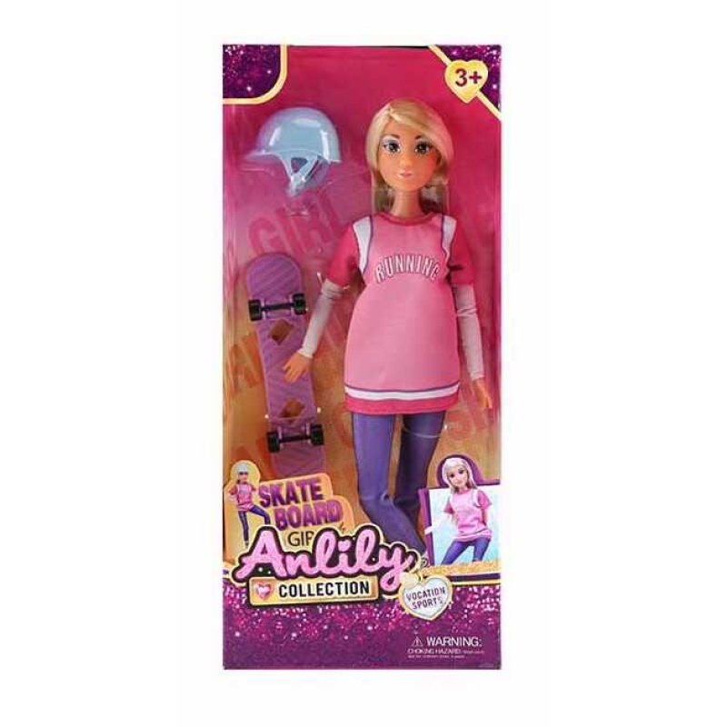 Лялька 616010 (48) висота 30 см, шарнірні суглоби, прошите волосся, аксесуари, знімний одяг, в коробці