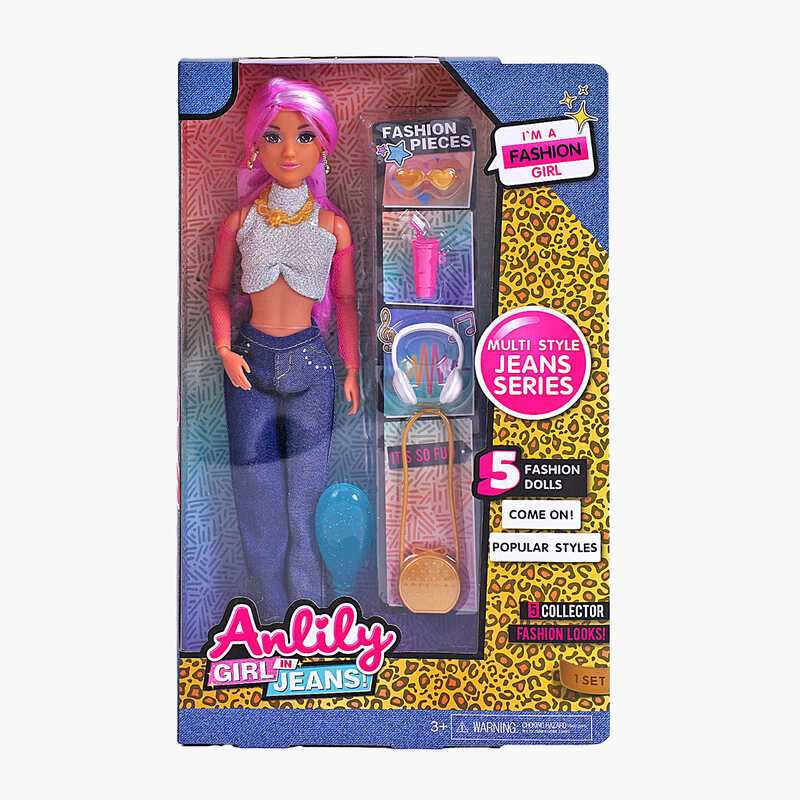 Лялька 616081 C (48) 30 см, аксесуари, прикраси, гребінець, знімне взуття, в коробці