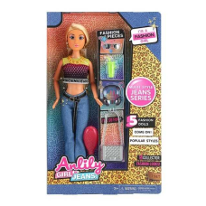 Лялька 616081 E (48) висота 30 см, шарнірні суглоби, прошите волосся, аксесуари, знімний одяг, в коробці