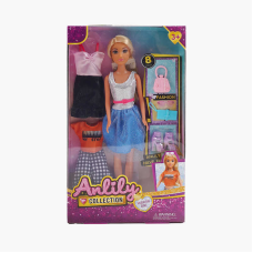 Лялька 616088 (36) висота - 30 см, рухомі кінцівки, прошите волосся, гумова голова, додаткові одяг та взуття, аксесуари, в коробці