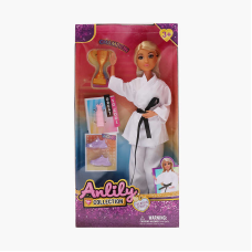 Лялька 616190 (48) висота - 31 см, гумова голова, шарнірні суглоби, аксесуари, в коробці