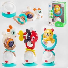 Брязкальце E 7975 ABC (18/2) “Hola“, 3 види, на присосці, знімна платформа, в коробці, ВИДАЄТЬСЯ ТІЛЬКИ МІКС ВИДІВ