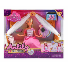 Лялька 616328 (12) висота - 31 см, шарнірні суглоби, гумова голова, ліжко, аксесуари, в коробці