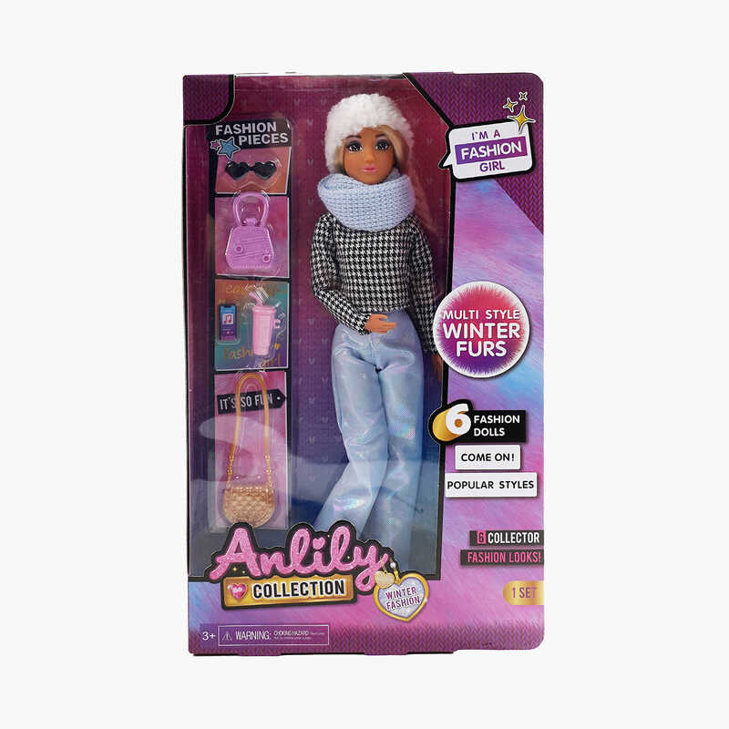 Лялька 616360 (48) теплий знімний одяг, аксесуар, має точки артикуляції, висота 30 см, в коробці