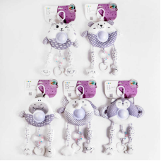 Брязкальце FM 888-14 /15/16/17/18 (72) “Тваринки“, підсвічування, колискові, мелодія вітру, на листі, ВИДАЄТЬСЯ ТІЛЬКИ МІКС ВИДІВ