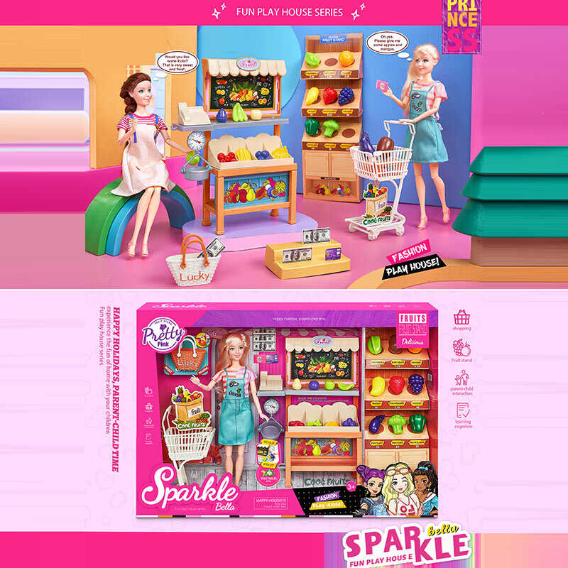 Лялька 7011 (16) 30 см, шарнірні суглоби, аксесуари, меблі, в коробці Лялька 7011 (16) 30 см, шарнірні суглоби, аксесуари, меблі, в коробці