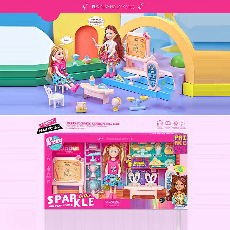 Лялька 7016 (32) 14 см, аксесуари, меблі, в коробці Лялька 7016 (32) 14 см, аксесуари, меблі, в коробці