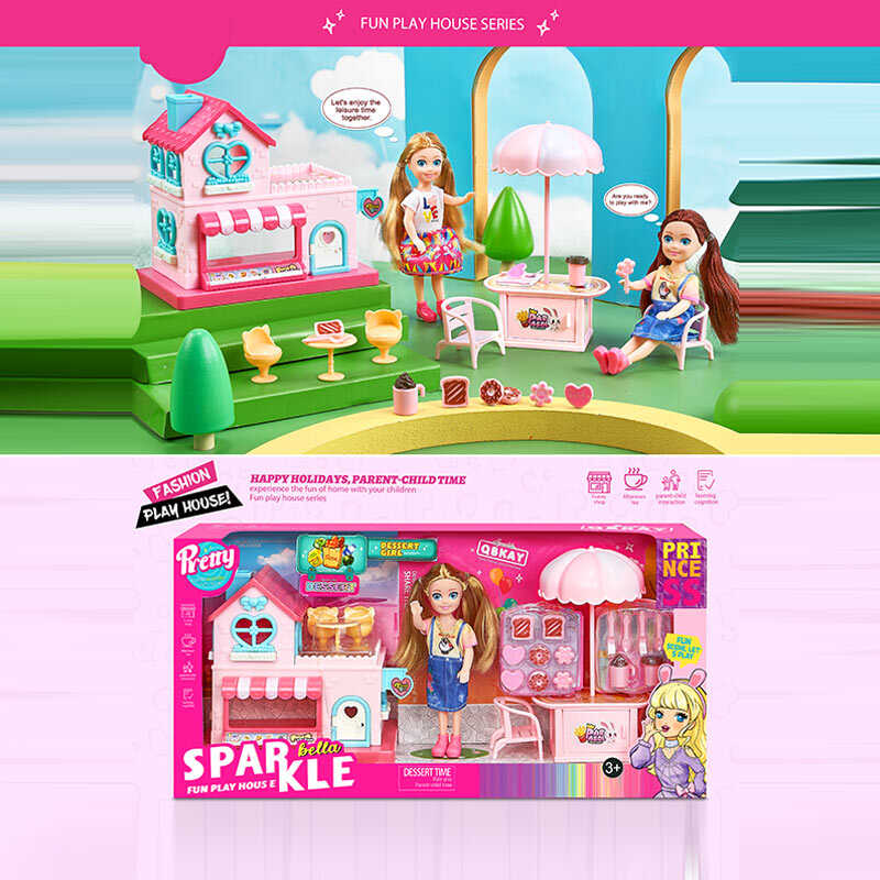 Лялька 7017 (24) 14 см, меблі, аксесуари, в коробці