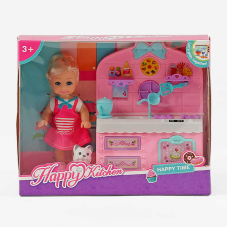 Лялька 789 C (180/2) висота 12 см, домашній улюбленець, кухня, в коробці