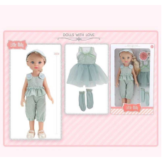 Лялька 91098 F (36) висота 33 см, костюм, шкарпетки, головний убір, в коробці