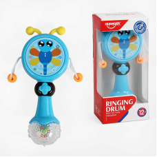 Брязкальце HE 0515 (72) “Комашка”, мелодії, звуки, фраза англійською, підсвічування, колотушка, в коробці