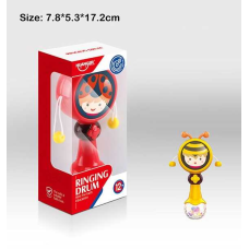 Брязкальце HE 0523 /0524 (72) 2 види, “Бджілка”, звук, підсвічування, дзвінки кульки, в коробці