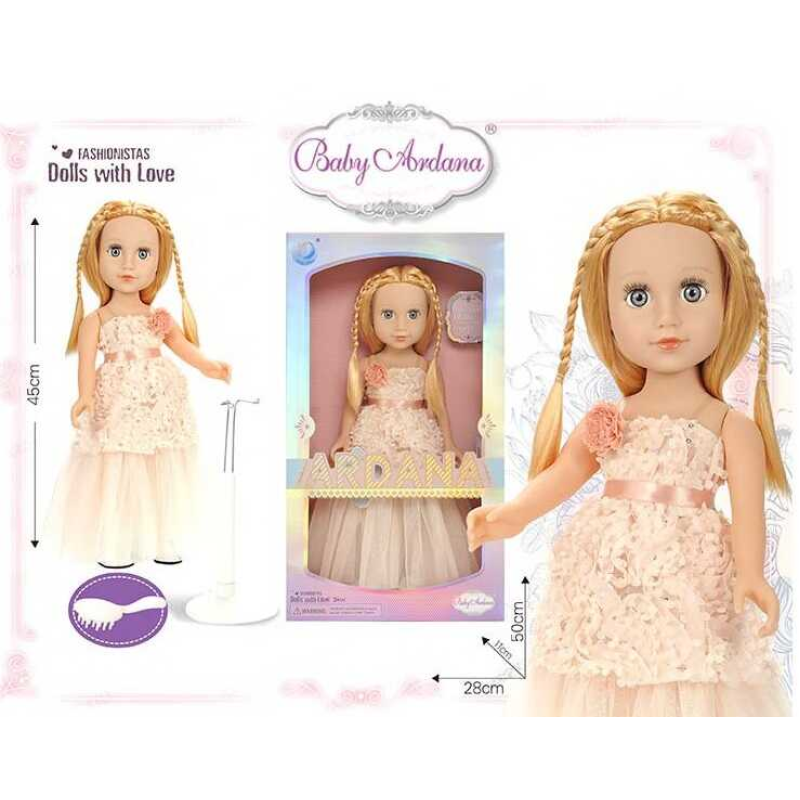 Лялька A 662 A (18/2) “Ardana“, гребінець, 45см, в коробці