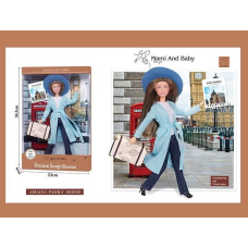 Лялька A 791-1 (48/2) висота 30 см, шарнірні суглоби, капелюх, взуття, в коробці