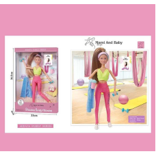 Лялька A 792-1 (48/2), висота 30 см, зйомне взуття, аксесуари, в коробці