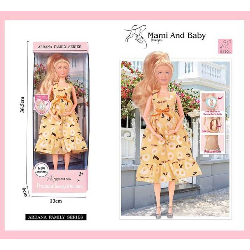 Лялька A 803-1 (72/2) висота 30 см, вагітна, немовля, відчиняється живіт, зйомне взуття, в коробці Лялька A 803-1 (72/2) висота 30 см, вагітна, немовля, відчиняється живіт, зйомне взуття, в коробці