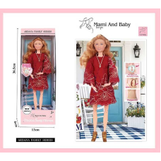 Лялька A 803-3 (72/2), висота 30 см, вагітна, немовля, відчиняється живіт, аксесуари, в коробці