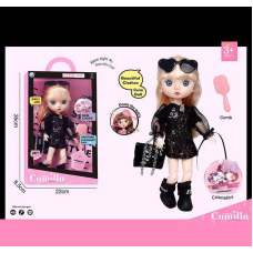 Лялька A 923 E (24/2) висота: 30 см, шарнірні суглоби, імітація скляних очей, аксесуари, гребінець, в коробці