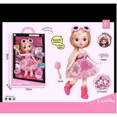 Лялька A 923 G (24/2) висота: 30 см, шарнірні суглоби, імітація скляних очей, аксесуари, гребінець, в коробці