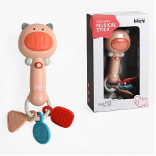 Брязкальце K 999-152 (72/2) “Свинка”, звук, підсвічування, мелодії, прорізувач, в коробці