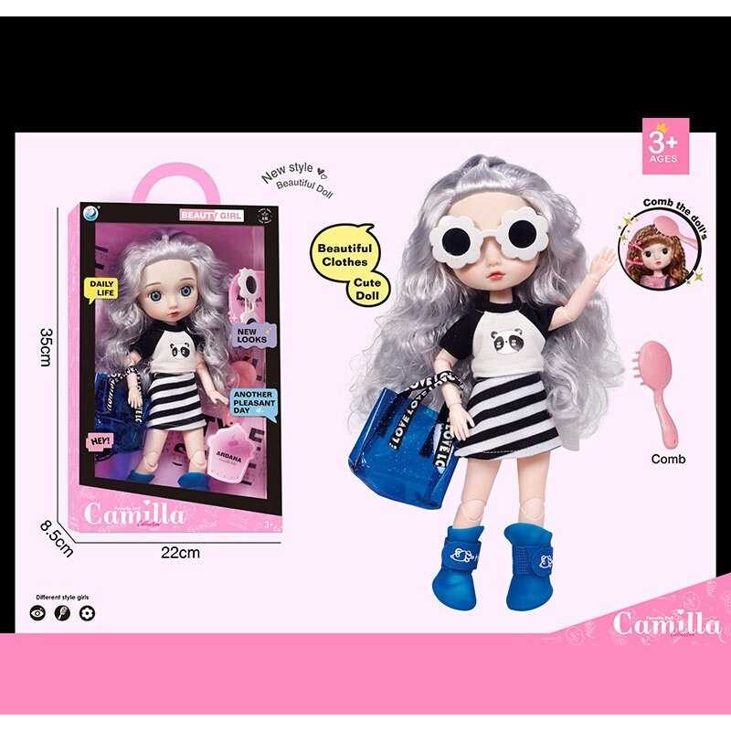 Лялька A 923 J (24/2) висота: 30 см, шарнірні суглоби, імітація скляних очей, аксесуари, гребінець, в коробці