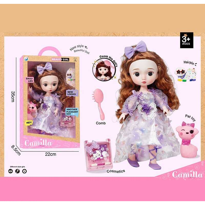 Лялька A 924 D (24/2) висота: 30 см, шарнірні суглоби, імітація скляних очей, аксесуари, в коробці