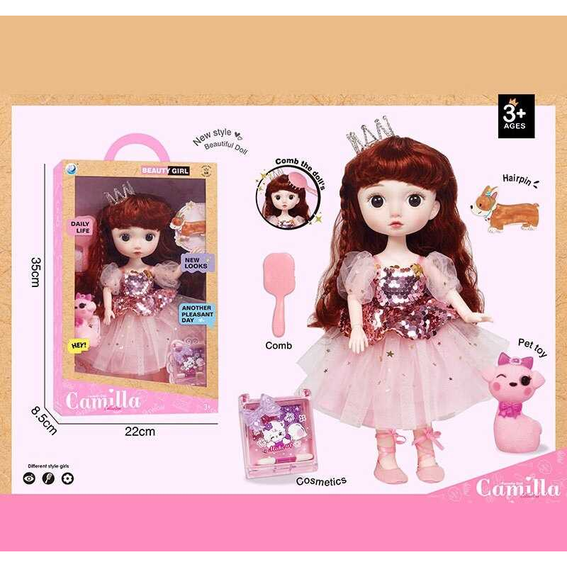 Лялька A 924 E (24/2) висота: 30 см, шарнірні суглоби, імітація скляних очей, аксесуари, в коробці