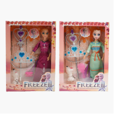 Лялька D 1207 (96/2) 2 види, висота 29 см, діадема, паличка, фігурка, в коробці