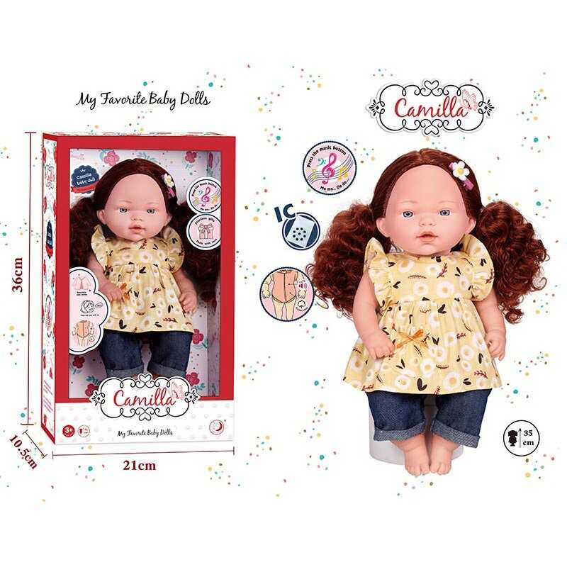 Лялька DH 2362 C (24/2) м’якотіла, гумова, музичний чіп, висота 33 см, в коробці