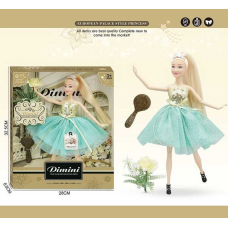 Лялька DMN 06 E (48/2) висота 30 см, зйомне взуття, аксесуари, гребінець, в коробці